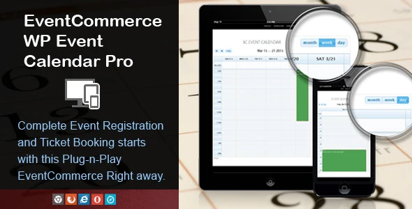 Free EventCommerce Responsive Event Calendar Pro Plugin Download - OSD ...